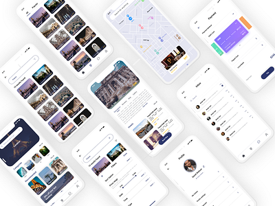 Travel App Screen Design