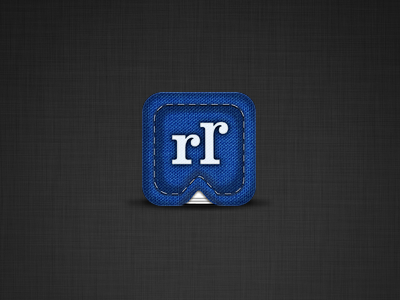 Hikerr App Icon app blue hikerr icon interface iphone mountain patch stitch ui