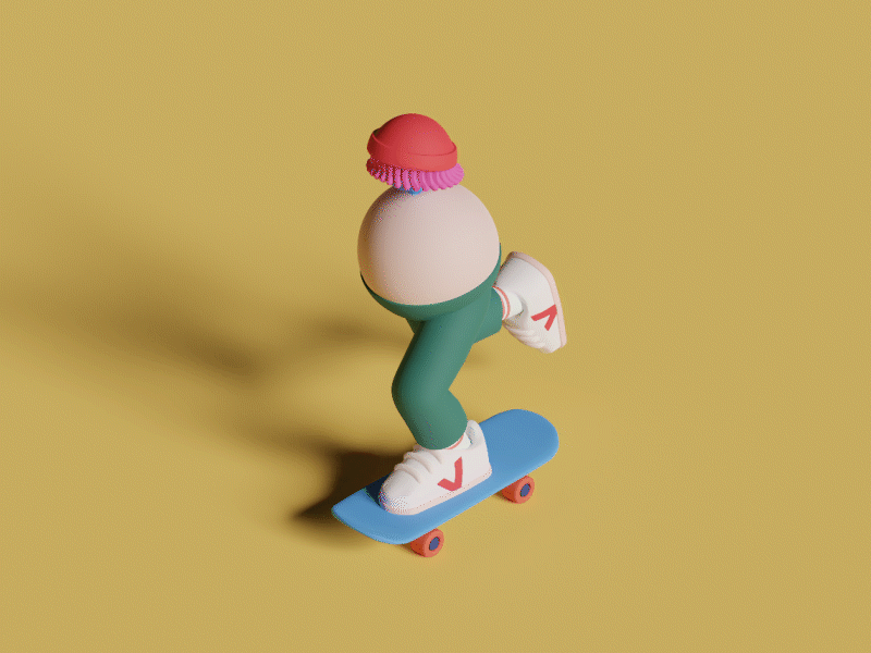 Skater 3d blender blender3d motion riding skateboard skateboarding veja