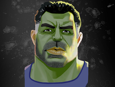 hulk animation illustration marvel marvelcomics photoshop portrait web