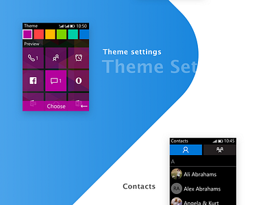Microsoft Feature Phone UI/UX Design