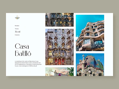 Casa Batlo, Barcelona art branding color design minimal typography ui ux web website