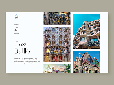Casa Batlo, Barcelona art branding color design minimal typography ui ux web website