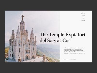 The Temple Expiatori del Sagrat Cor, Barcelona art branding color design logo typography ui ux web website