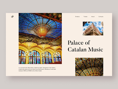 Palace of Catalan Music, Barcelona art branding color design illustrator typography ui ux web website