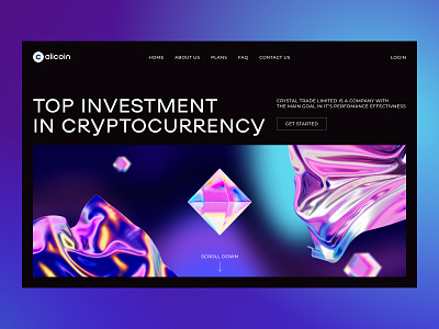 Crypto investment — Landing Page