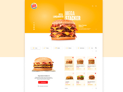Burger King | Layout concept behance burger king concept creative designinspiration fast food header inspiration interface landingpage responsive ui userexperience userinterface ux visual design webdesign website
