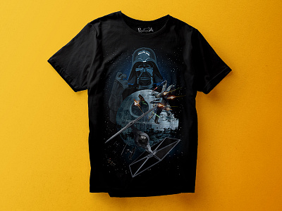 I Choose The Dark Side art black darthvader deathstar starwars tshirt vector