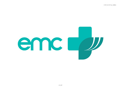 Rebranding EMC branding design emc graphic green hospital indonesia jakarta logo