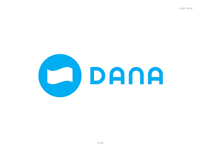 Dana bank blue branding coin dana design graphic indonesia jakarta logo money