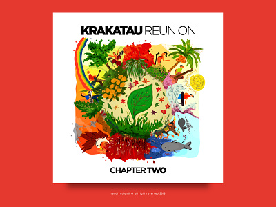 Krakatau Reunion - Chapter Two album art album artwork album cover design branding cover art cover artwork cover design design illustration jazz music music album music art vector vector art