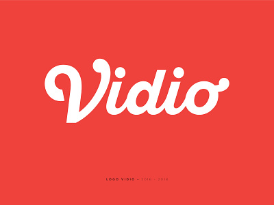 Logo Vidio branding design logo typography