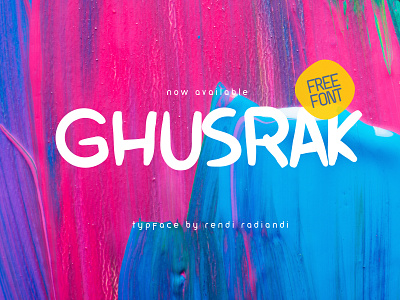 Ghusrak Font design font font design graphic