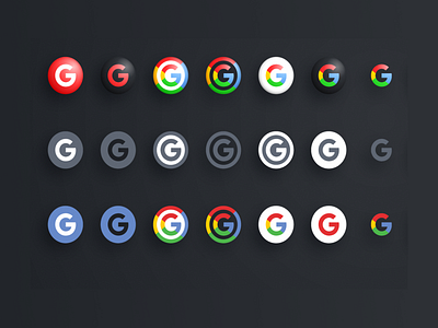 Google multicolor icons