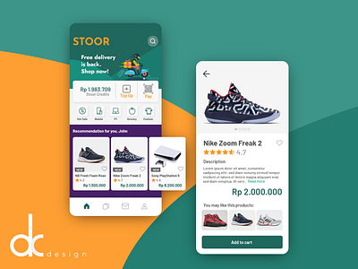 STOOR - Mobile Shopping App Concept commerce dcdesign design mobile mobile app shop ui uidesign uiux ux