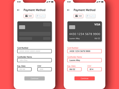 Daily UI Challenge 002 - "Credit Card Checkout"