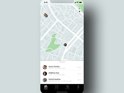 Daily UI 020 - "LocationTracker" 020 app daily ui daily ui challenge dailyui dailyuichallenge design find friends ios iphone location tracker ui