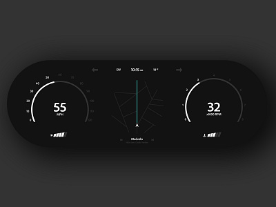 Daily UI 034 - "Car Interface" 034 car interface clean design clean ui daily ui daily ui 034 daily ui challenge dailyui dailyuichallenge design simple ui uidesign