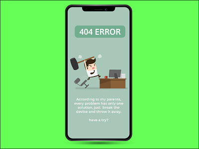 Error 404 app art design illustration illustrator minimal type ui ux vector
