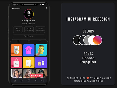 instagram UI Redesign