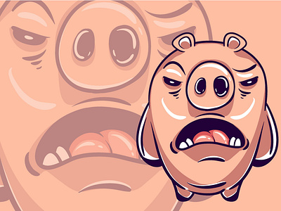 Baby Pig Monster Character