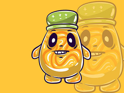 Yellow Baby Monster Character