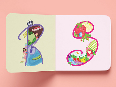Roald Dahl / Strawberry shortcake characterdesign characters colorful design illustration illustrator typography