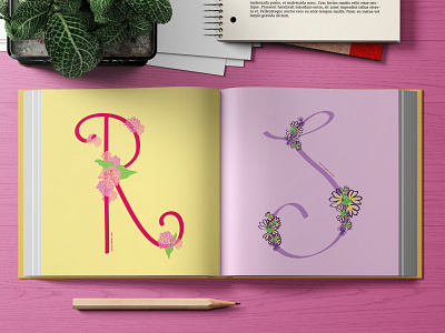 Rhondeletia / Scaevola characters colorful design flowers illustration illustrator