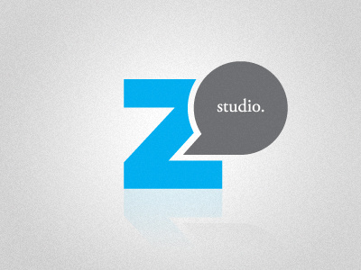 Logo for Zed Said Studio blue brand branding bubble gray identity logo mark speech z zed