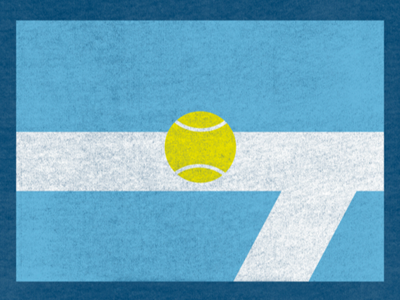 Argentina Tennis Flag argentina court flag line minimalism minimalist tennis tennis ball tournament