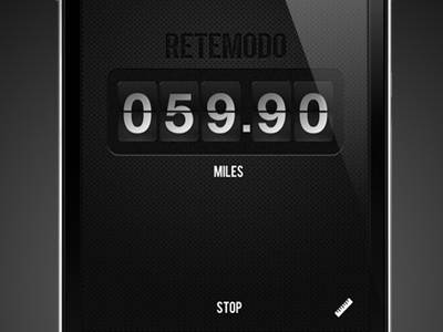 Retemodo - Reverse Odometer app countdown flip gps ios iphone lowkey numbers simple ui