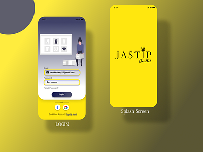 Aplikasi Jasa Titip design designer illustration login login page ui