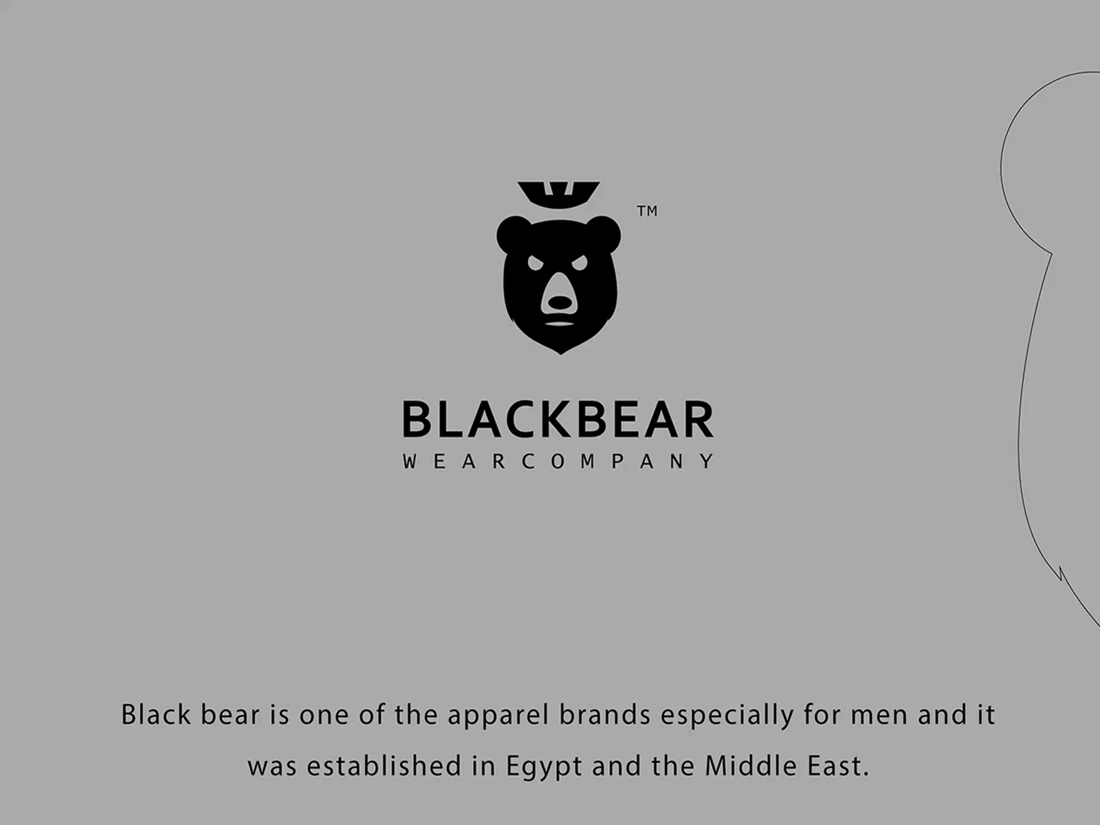 BLACK BEAR brand branding design graphicdesign logo