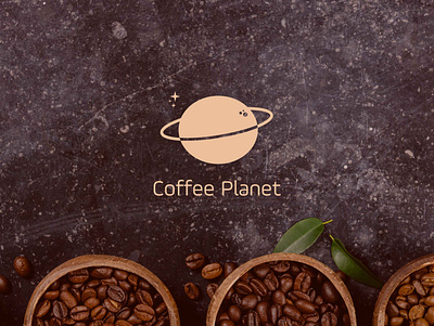 Coffee Planet - Logo beans branding coffee design graphicdesign icon design icons illustration logo