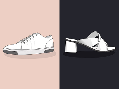 DAY & NIGHT design illustration shoe shoe design vector