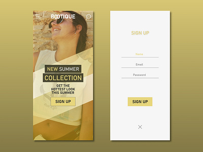 Bootique app branding design