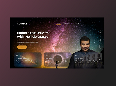 Cosmos adobe xd design ui uidesign uxdesign xd