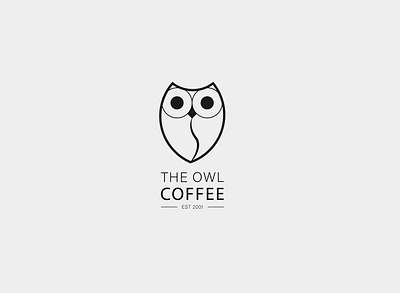 The Owl Coffee animation branding coffee bean coffee logo coffeeshop design flat design flat logo design icon illustrator minimal minimalist logo minimalist logo design owl owl logo