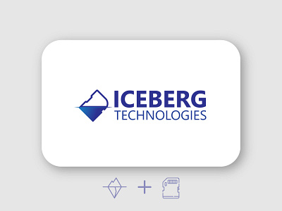 Iceberg Tech branding design flat flat design flat logo design iceberg illustrator logo logo design logodesign minimal minimalist logo minimalist logo design tech logo vector