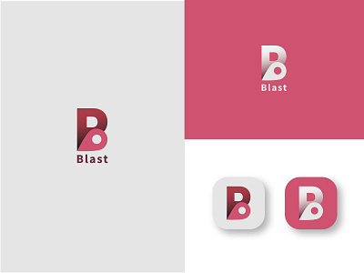 Blast app design branding design flat design flat logo design illustration illustrator logo logo design minimal minimalist logo design startup ui