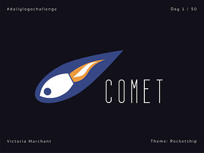 Daily Logo Challenge: Day 1 branding dailylogo dailylogochallenge design logo rocketship vector