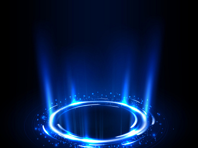 Rotating Blue Rays With Sparkles abstract adobe illustrator advertising animation aurora blue branding design fantastic futuristic illuminated illustration light meteor product rotating shiny vector web