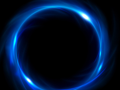 Round Blue Light Twisted