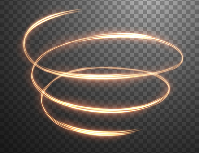 Abstract Gold Wavy Line of Light with a transparent background abstract adobe illustrator design gold hurricane illuminated illustration light line neon shiny tornado vector wave web wind