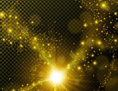 Golden spark trails with lens flare abstract adobe illustrator design gold illuminate illuminated illustration light shiny spark trail transparent vector web