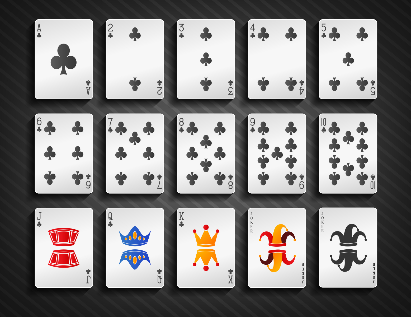 Poker cards club set by Rendix Alextian on Dribbble