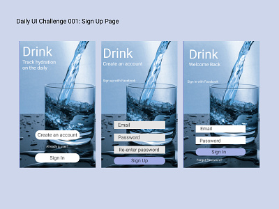 Daily UI Challenge #001 app daily 100 challenge dailyui design figma figmadesign ui ux