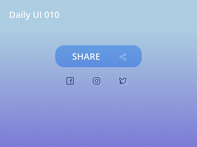 Daily UI 010 daily 100 challenge dailyui design figma figmadesign share button ui