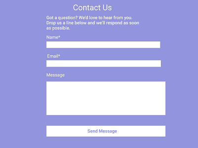 Daily UI 028 contact form daily 100 challenge dailyui design figma figmadesign ui