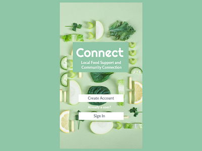 Connect: Local Food Support and Community Connection community design figma food app ui ux